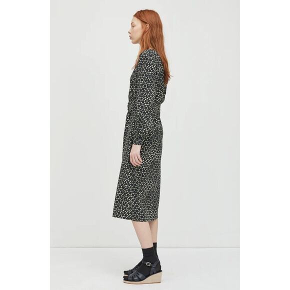 A.P.C. Marguerite Belted Floral Print Midi Dress SSENSE Garmentory 36 S $595 - Picture 1 of 16